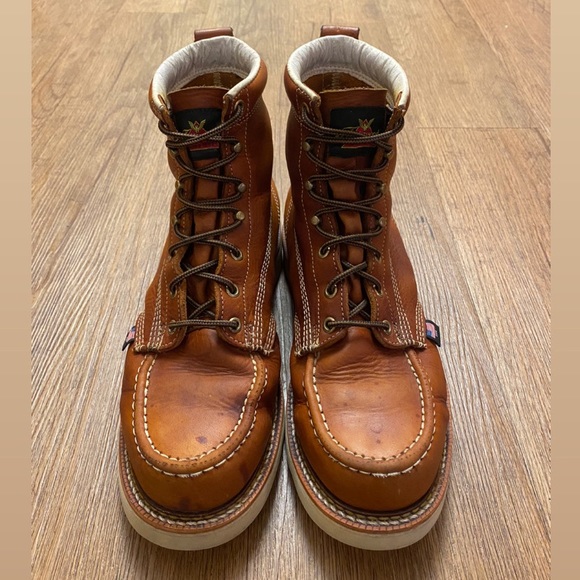 Thorogood Other - Thorogood Men’s 6” Moc Toe Boots Tobacco Soft Toe